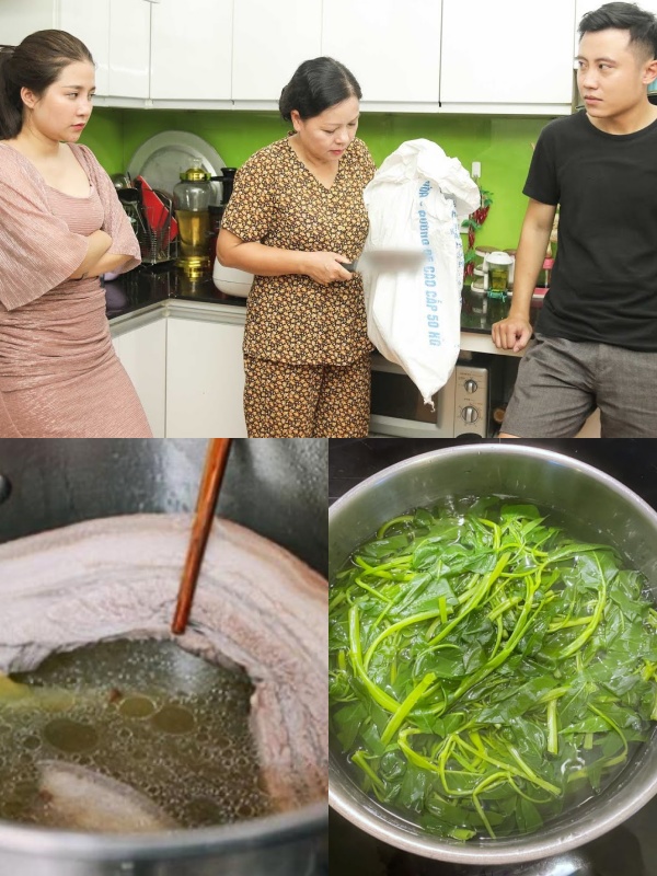 Bố mẹ chồng mời họ hàng đến chơi, đúng lúc thấy tôi đang dùng nước luộc thịt để luộc rau muống, thế là khăng khăng b:.ắt chồng tôi viết đơn ly hôn