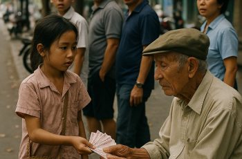 Cô bé bán vé số nghèo không chần chừ biếu luôn ông cụ ăn xin 5 tờ vé số rồi đổi đời 1 cách khó tin