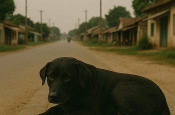 Con chó mực nằm chờ chủ suốt 10 năm ở ngã tư thành phố, ai cho đồ ăn nó cũng để đúng cả ngày mới ăn