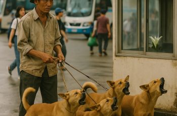 Bến xe bỗng náo loạn vì bầy chó cỏ của vị khách từ quê lên bất ngờ sủa dữ dội không ngưng vào phòng bảo vệ, gọi công an đến thì mới tá hỏa ra…