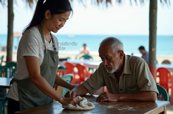 Một cô gái mở một quán ăn nhỏ ở ngã ba quê ngh:èo, suốt 20 năm vẫn giữ một chiếc bàn trống, không cho ai ngồi. Cô tin rằng cha mình – mất tích trong một lần đi biển – sẽ trở về và vào ngồi ở đó như lời hứa năm xưa. Một ngày kia…
