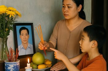 “Chồng đi biển gặp bão mất liên lạc đã 6 năm, tôi vẫn lập di ảnh thắp hương chồng mỗi ngày giỗ…