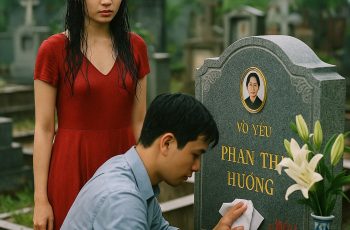 Trước ngày cưới vợ mới tôi đến lau dọn mộ cho vợ cũ, đúng lúc này có 1 cô gái xinh đẹp xuất hiện người ướt nhẹp