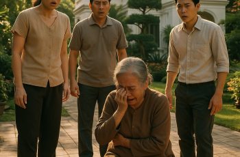 Gia đình giàu có xây lại sân vườn sau nhà, khi lật nền gạch cũ, thứ bên dưới khiến tất cả im bặt