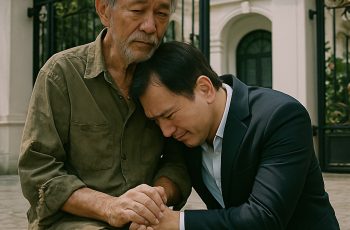 Người đàn ông lang thang bỗng nhiên ngồi lì trước cửa biệt thự suốt ba ngày, chỉ lặp đi lặp lại một cái tên