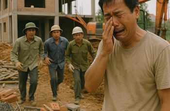 Hàng xóm đang động thổ đào móng nhà mới, máy xúc đào trúng một thứ chôn sâu