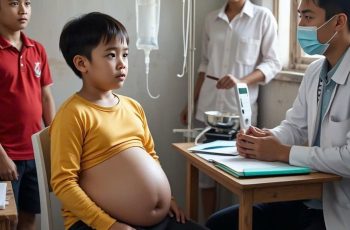 Hưng, cậu bé nhỏ nhắn, năm nay vừa tròn tám tuổi, sống cùng mẹ ở một vùng núi heo hút thuộc tỉnh Nghệ An