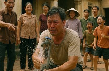 Lắp cống thoát nước mới, chủ nhà vô tình phát hiện đoạn ống cũ được nhét kín bằng phong bì, cả xóm kéo tới