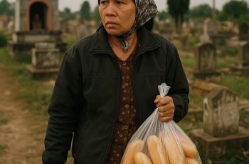 Người phụ nữ góa chồng mỗi ngày đều đem 10 cái bánh mì ra nghĩa địa, được 3 năm sau sau thì mất