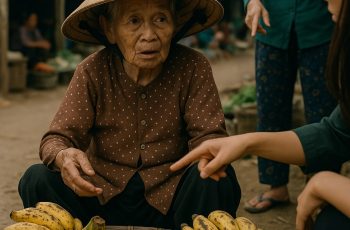 Bà cụ bán chuối ế cuối chợ trong suốt 20 năm, ai cũng tưởng bà nghèo khổ cho đến khi chiếc túi đỏ rơi ra từ gánh hàng