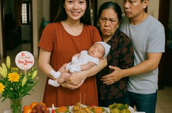 Mẹ chồng không cho mua mâm cúng đắt tiền vào ngày đầy tháng cháu, ai ngờ con dâu cao tay âm thầm bày ra 1 món