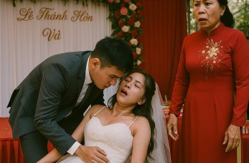 Cô dâu đang phát biểu bỗng ngất xỉu ngay giữa lễ cưới khi nhìn thấy vết bớt son trên tay mẹ chú rể