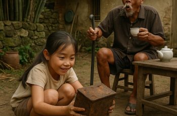 Bé gái đang nghịch đất sau vườn thì đào trúng chiếc hộp thiếc rỉ sét, ông ngoại vừa nhìn thấy đã phun cả ngụm trà Bé gái đang nghịch đất sau vườn thì đào trúng chiếc hộp thiếc rỉ sét, ông ngoại vừa nhìn thấy đã phun cả ngụm trà
