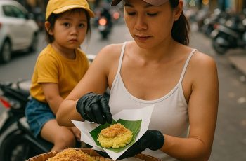 Vợ làm nghề bán xôi đêm, Tôi ở nhà chông con rồi ngày nào tôi cũng phụ vợ dọn hàng rồi bỏ về ngủ trước vì sáng hôm sau phải đi làm sớm.