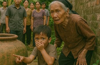 Bé trai hét toáng khi chơi trốn tìm nấp sau lu nước “Có ai chôn cái gì này!”, bà nội chạy tới thì ngã quỵ hoảng hốt