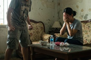 Hùng bước vào nhà sau một ngày làm việc mệt mỏi, đôi giày tây bóng loáng đặt ngay ngắn bên cạnh đôi giày thể thao quen thuộc của vợ