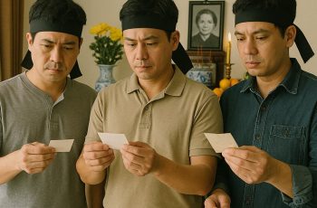 Sau khi mẹ mất, ba anh em rút thăm chia đất, người em út chỉ nhận được gian bếp cũ, nhưng nào ngờ
