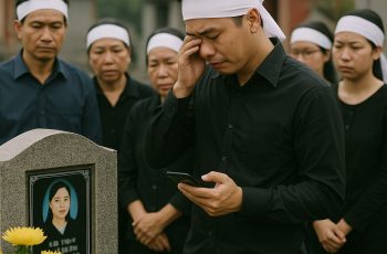 Chồng vừa chôn cất cho vợ xong thì nhận được tin nhắn từ tài khoản ngân hàng của cô, nội dung đi kèm khiến anh suýt phát điên