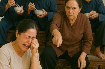 Đang trong đám giỗ, con dâu đứng dậy từ mâm dưới lên mâm trên ngồi cạnh chồng, mẹ chồng sợ mất uy quay sang tát con dâu