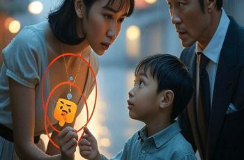 Cậu bé chỉ tay vào chiếc vòng cổ của vợ tỷ phú và nói một câu, cô bàng hoàng phát hiện bí mật…