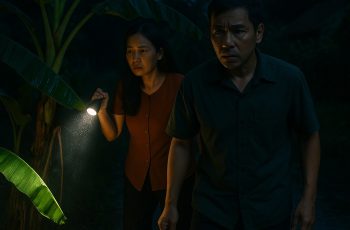 Người vợ phát hiện chồng hay lén ra sau vườn vào giữa đêm, 1 hôm vợ lén đi theo rình thì phát hiện sự thật bẽ bàng