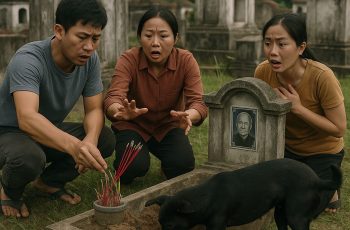 Ngày giỗ 49 ngày bà, con chó đen bỗng lao đến đào bới liên tục mãi trước ngôi mộ nào ngờ đến khi nó đào sâu xuống, cả nhà chết lặng bỏ chạy…