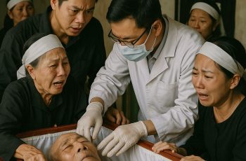 Đang liệm xác ông nội chuẩn bị cho vào quan tài thì chợt tất cả nghe thấy tiếng thở mạnh, tá hỏa gọi bác sĩ đến kiểm tra