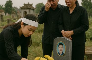 Trên mộ của người anh trai mất trẻ lúc nào cũng có hoa tươi, nhà tôi sợ hãi liền lắp camera theo dõi