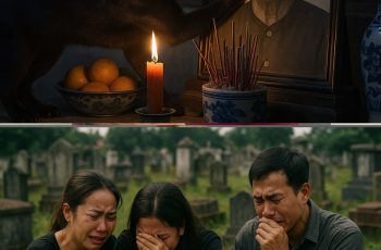 Con mèo đen nửa đêm cứ kêu gào cào vào di ảnh của bà cụ mới mất được 3 ngày, đúng nửa đêm ảnh tự đổ xuống vỡ tan tinh trên nền nhà
