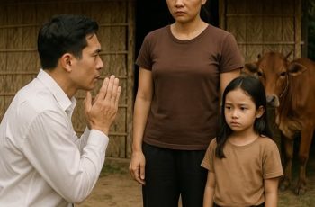 Tỷ phú về quê giỗ cha bất ngờ quỳ gối, khi thấy vợ và con gái đang ở chuồng bò