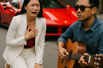 Nữ tỷ phú phanh gấp xe khóc như mưa khi gặp lại chồng cũ bị mù hát rong sự thật rúng động sau 10 năm