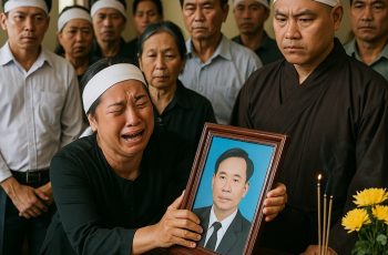 Về nhà sau khi an táng cho chồng trẻ, vợ thấy ảnh thờ trên bàn vong liên tục bị nghiêng lệch sang 1 bên dù dù đã kê rất chắc