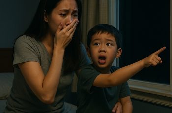 Mỗi đêm đứa bé 6 tuổi đều khóc rồi chỉ ra cửa nói có người đứng đó, tôi lắp camera để kiểm tra thì ngỡ ngàng
