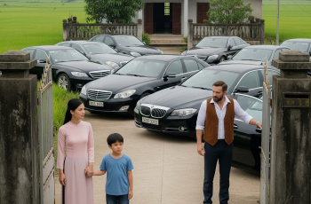 Cô gái trẻ sống đơn thân nuôi con nhỏ suốt 10 năm, ngày nào hàng xóm xì xào đứa trẻ không cha — cho đến ngày có một đoàn xe sang dừng trước cửa