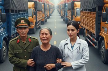 Người phụ nữ bán trá đá đầu ngõ bị cả xóm chê là chửa hoang, 1 mình nuôi con con gái đậu đại học y, nào ngờ 1 ngày có người đàn ông lái 20 chiếc xe tải chở sính lễ về làng hỏi cưới và tuyên bố sự thật  suốt bao năm…