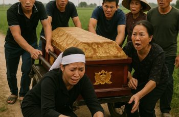 Người đàn ông chết trẻ không được đưa vào nhà theo phong tục, đến lúc đưa tang ra gần ngoài đồng thì bát cơm cúng rơi vỡ tan tành