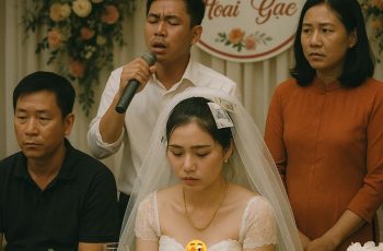 Đám cưới vui quá, chú rể đòi lên hát 1 bài tặng cô dâu, lúc đầu mọi người đều vỗ tay cổ vũ nhưng đến đoạn điệp khúc thì mặt ai nấy đều tái mét