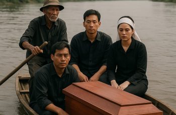 Đưa linh cữu của thanh niên vừa chết đuối đi qua bến nước đầu làng, ông lão chèo đò bỗng hoảng hốt khi thấy thuyền chìm dần rồi chèo thế nào cũng không được