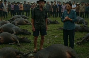 Tiếng la thất thanh của cụ Bát – chủ đàn trâu lớn nhất làng – vang lên từ cuối xóm:  — Trâu! Trâu tôi chết sạch rồi! Trời ơi…