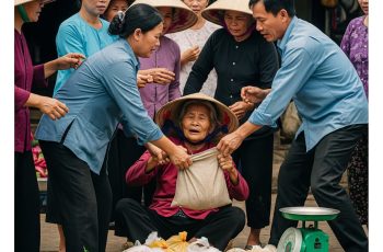Bà cụ bán vé số gục ngã giữa chợ, người ta xúm lại tưởng đột quỵ cho đến khi mở túi xách của bà ra, cả khu chợ náo loạn bỏ chạy báo công an vì bên trong toàn là…