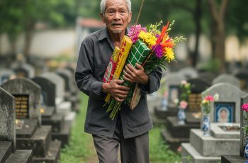 Suốt 10 năm trời, cụ ông ngày nào cũng ra mộ vợ thắp nhang không thiếu một ngày, cho đến 1 hôm nghĩa trang giải tỏa