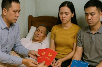 “Anh Cả 2 cuốn sổ đỏ, anh hai được 2 số tiết kiệm 15 tỷ, còn cái Lan ta cho 1 chỉ vàng dù gì cũng sắp lấy chồng”