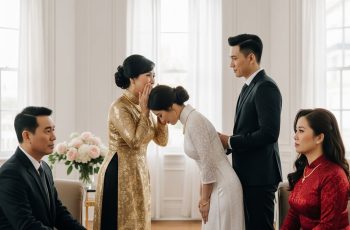 “Cô dâu vừa cúi chào mẹ chồng, bà liền ghé tai con trai thì thầm: “Mặt thế kia chắc không có nổi 1 cây vàng hồi môn” nhưng nào ngờ 5 phút sau…