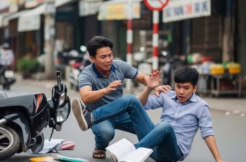 Nam hoảng loạn, g/ào lên:  “Bố ơi! Bố ơi đừng b/ỏ con! Con còn phải thi…”