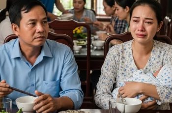 Vợ nấu nướng xong còn bận cho 2 con nhỏ ăn, lúc quay vào cả nhà ăn hết sạch mâm cơm chừa lại đúng bộ x:.ư:.ơng cá thì ứa nước mắt. Chồng nổi đi::ên đứng dậy quát: : ‘Mâm cơm kia còn cái gì cho vợ con ăn nữa mà mẹ giục cô ấy ăn nốt. Nhà 3 người lớn, đã không đỡ vợ con chăm cháu thì chí ít cũng phải phần con dâu thức ăn thức uống đàng hoàng. Đằng này ăn sạch sẽ, còn tí xương còn giục ăn nhanh để người khác ngủ. Cô ấy là vợ con chứ không phải ô sin của nhà này. Từ mai con cho vợ con con ra ở riêng’. – Thương Cảm