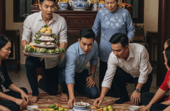 3 anh em trong nhà kiện cáo nhau um tỏi ra tòa vì căn nhà mặt phố của bố để lại, nào ngờ ngày giỗ 100 ngày thằng cả đang bưng mâm cúng đặt lên bàn thờ