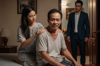 10 năm sau khi con trai mất, ông bố chồng vẫn giữ con dâu ở lại chăm sóc như con – cho đến khi anh cả bất ngờ qua thăm lúc 9h tối thì thấy…