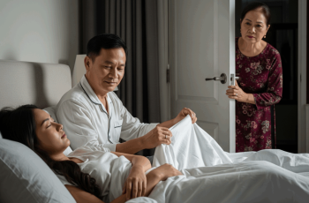 Mẹ chồng không ưa con dâu nên bày mưu để người đàn ông khác vào phòng con dâu để bắt tại trận nhưng không thể ngờ bị nhìn thấu tất cả