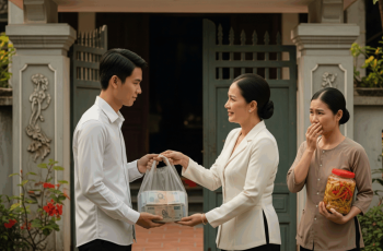 Em trai út mua nhà thiếu tiền liền hỏi mượn 2 chị, chị cả nghe xong cho ngay cả nửa tỷ, chị hai chỉ lặng lặng đưa cho vại dưa chua loét