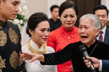 Đang làm đám cưới, mẹ chồng tôi lên giật mic của MC, nói một thôi một hồi làm tôi bẽ mặt, giữa chừng bố tôi bước lên sân khấu chỉ 1 câu khiến mẹ chồng tôi phải xấu hổ